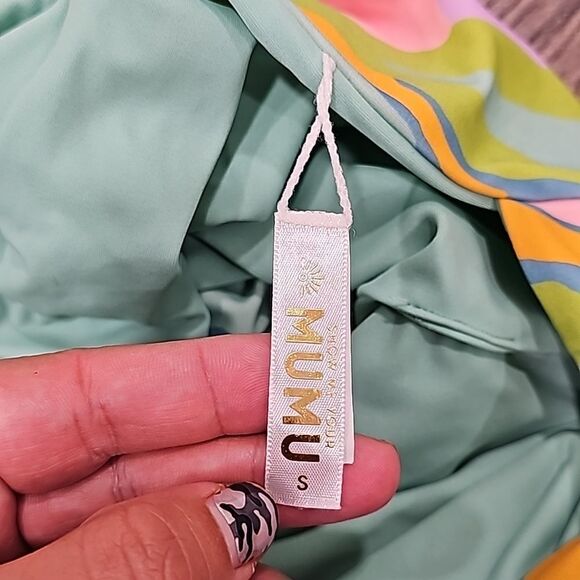 NWOT Show Me Your MuMu Summer One Piece Reversable Swimsuit Size Small - Picture 3 of 6